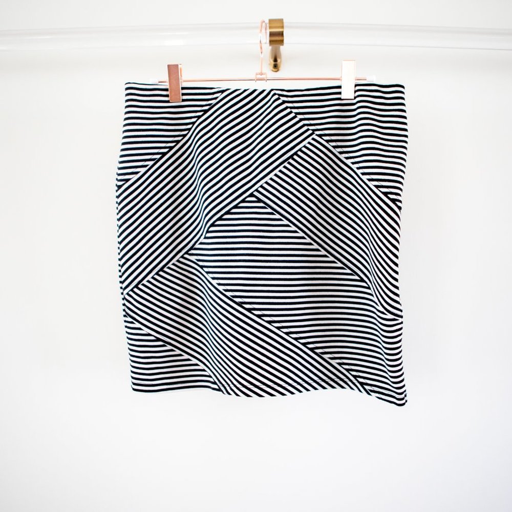 PLAYFUL Striped Mini Skirt
